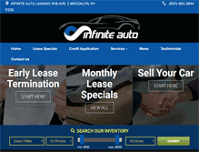 Tablet Screenshot of infiniteleasing.com